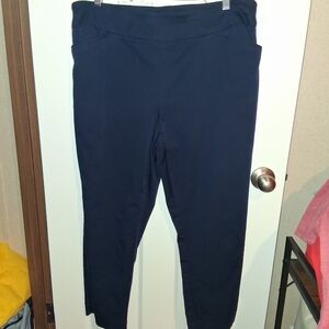 Croft & Barrow Women's Navy Ankle Pants, Size 16W, The Effortless Stretch Pant